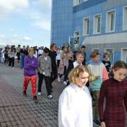 В Международной лингвистической школе прошла учебная пожарная эвакуация
