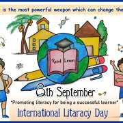 International Literacy Day в Международной лингвистической школе завершился созданием постеров 